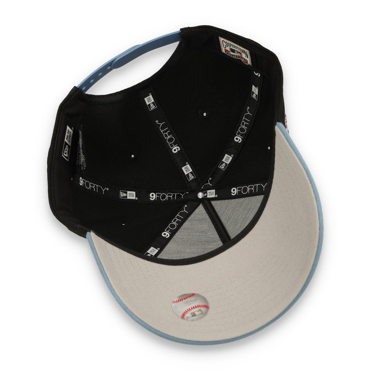 New Era San Francisco Giants Battle Of the Bay 9FORTY A-Frame Snapback Hat-Black/Faded Blue product image 7, provided for