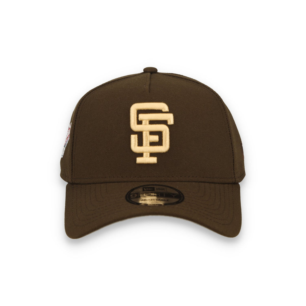 New Era San Francisco Giants 1989 World Series 9FORTY A-Frame Snapback Hat-Brown product image 3, provided for visual