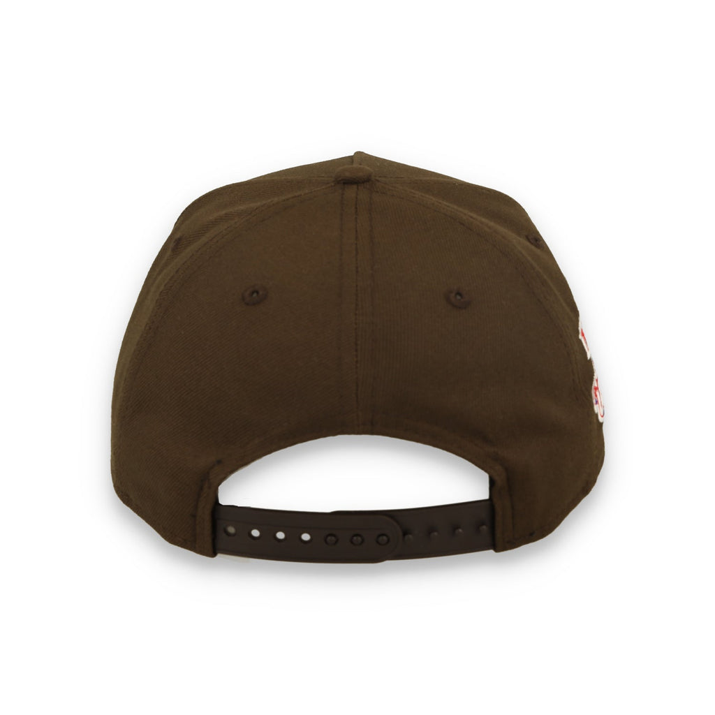 New Era San Francisco Giants 1989 World Series 9FORTY A-Frame Snapback Hat-Brown product image 6, provided for visual