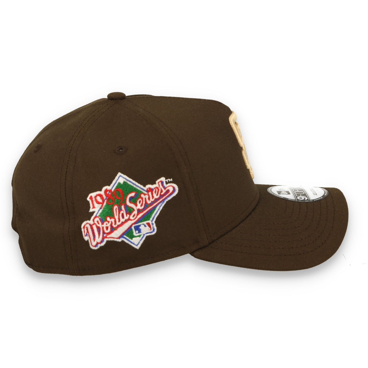 New Era San Francisco Giants 1989 World Series 9FORTY A-Frame Snapback Hat-Brown product image 4, provided for visual