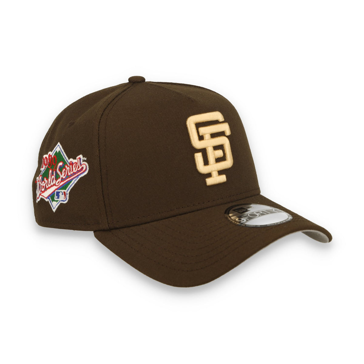New Era San Francisco Giants 1989 World Series 9FORTY A-Frame Snapback Hat-Brown product image 1, provided for visual
