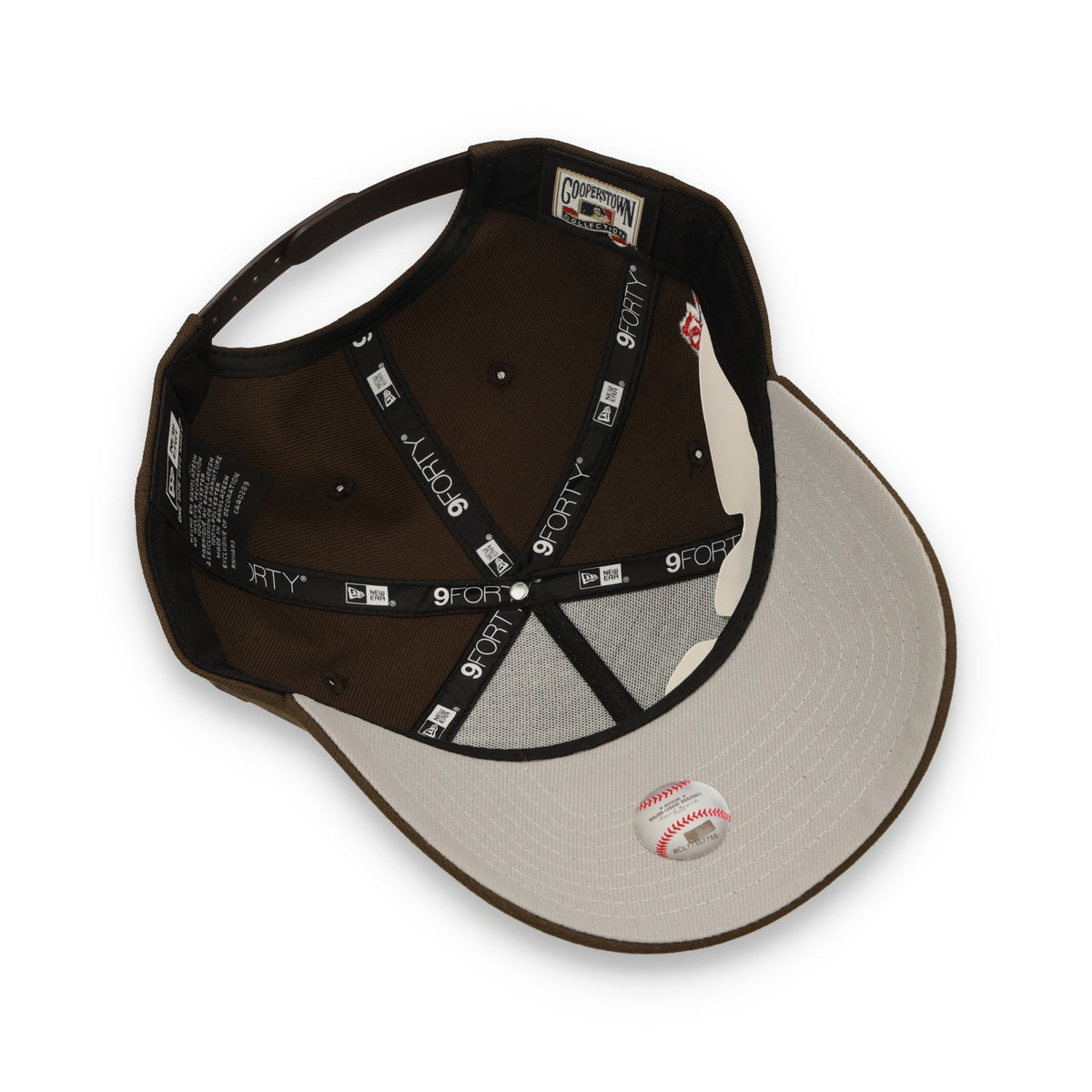 New Era San Francisco Giants 1989 World Series 9FORTY A-Frame Snapback Hat-Brown product image 7, provided for visual
