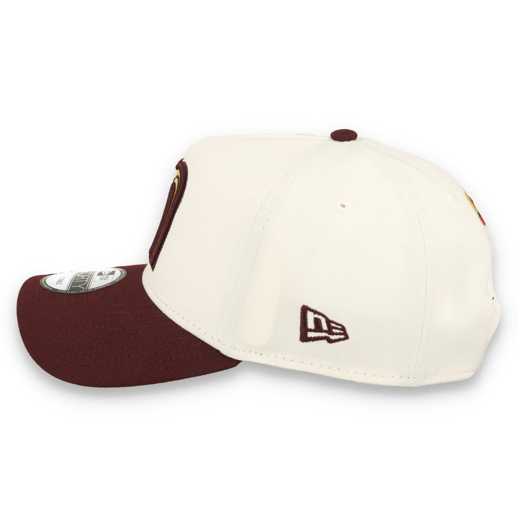 New Era Mexico WBC 9FORTY A-Frame Snapback Hat-White/Maroon product image 5, provided for visual reference and product