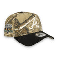 New Era Atlanta Braves Real Tree Camo 9FORTY A-Frame Snapback Hat product image 1, provided for visual reference and product