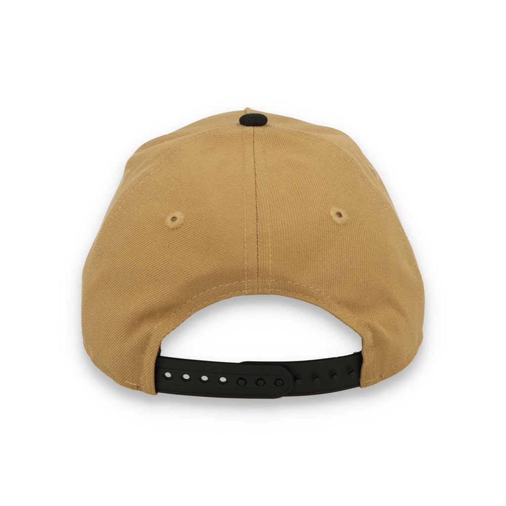 New Era Youth San Francisco Giants 9FORTY A-Frame Snapback Hat- Khaki Black product image 7, provided for visual reference