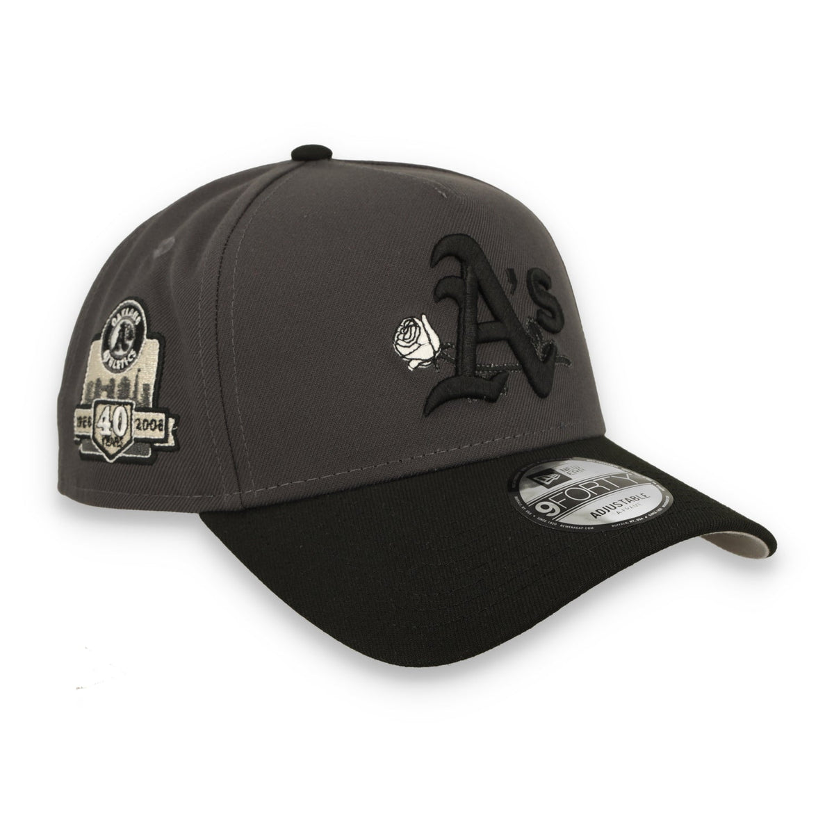 New Era Oakland Athletics "40 years Anniversary" Side Patch - A Frame 9forty Adjustable Hat product image 2, provided for
