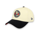 New Era Club America Corduroy 9Forty Adjustable Hat-Chrome/Navy product image 1, provided for visual reference and product