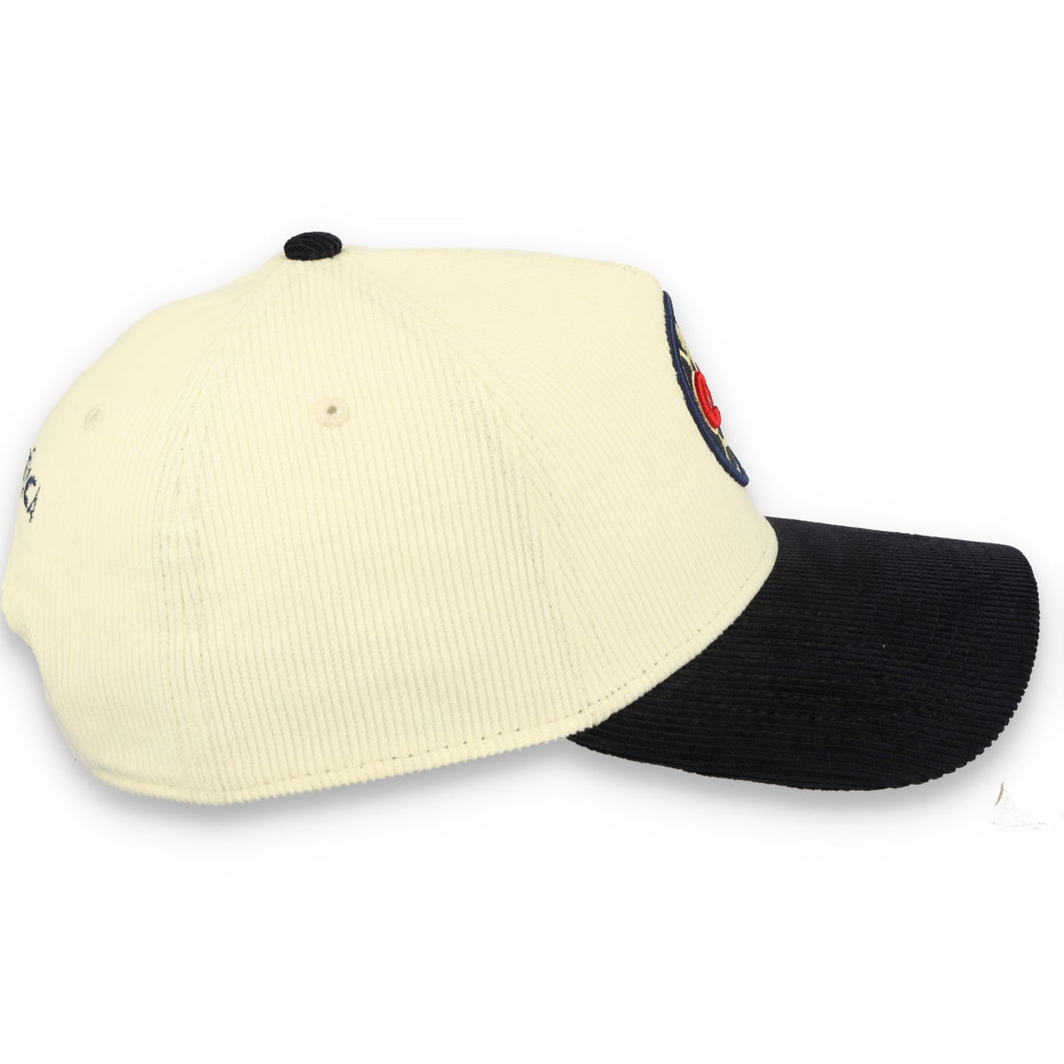 New Era Club America Corduroy 9Forty Adjustable Hat-Chrome/Navy product image 5, provided for visual reference and product