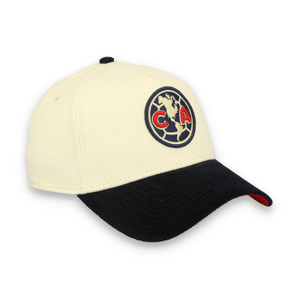 New Era Club America Corduroy 9Forty Adjustable Hat-Chrome/Navy product image 2, provided for visual reference and product