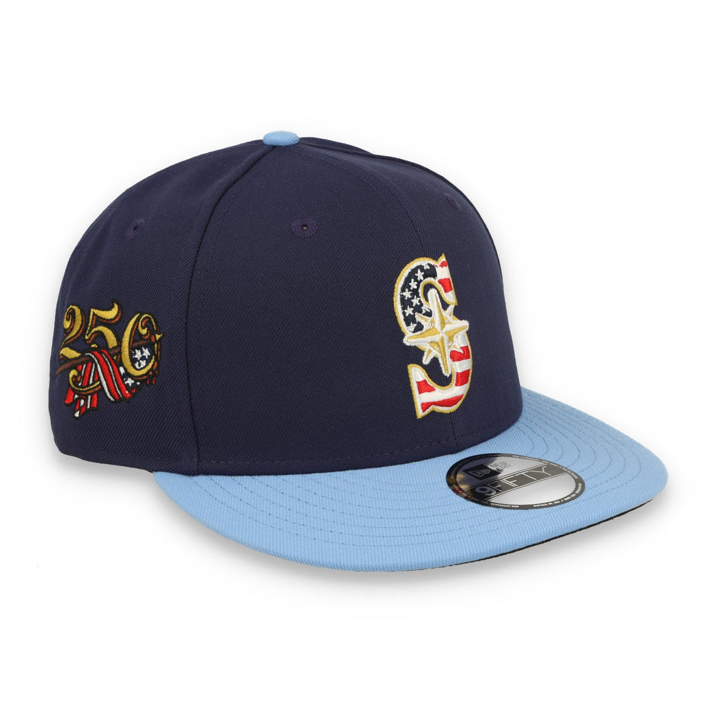 New Era Seattle Mariners Independence Day "250th Anniversary" Side Patch 9FIFTY Snapback Hat product image 2, provided for