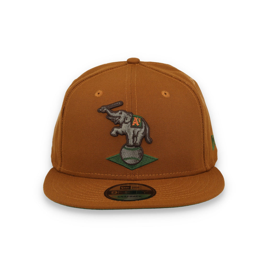 New Era Oakland Athletics 9FIFTY Snapback Hat - Toasted Almond product image 3, provided for visual reference and product