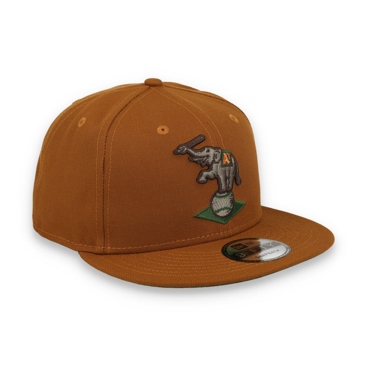 New Era Oakland Athletics 9FIFTY Snapback Hat - Toasted Almond product image 2, provided for visual reference and product