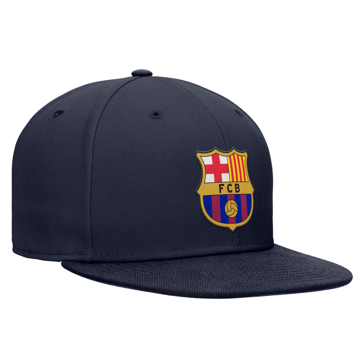 Nike Youth FC Barcelona Pro Flat Bill Snapback Hat product image 1, provided for visual reference and product detail review