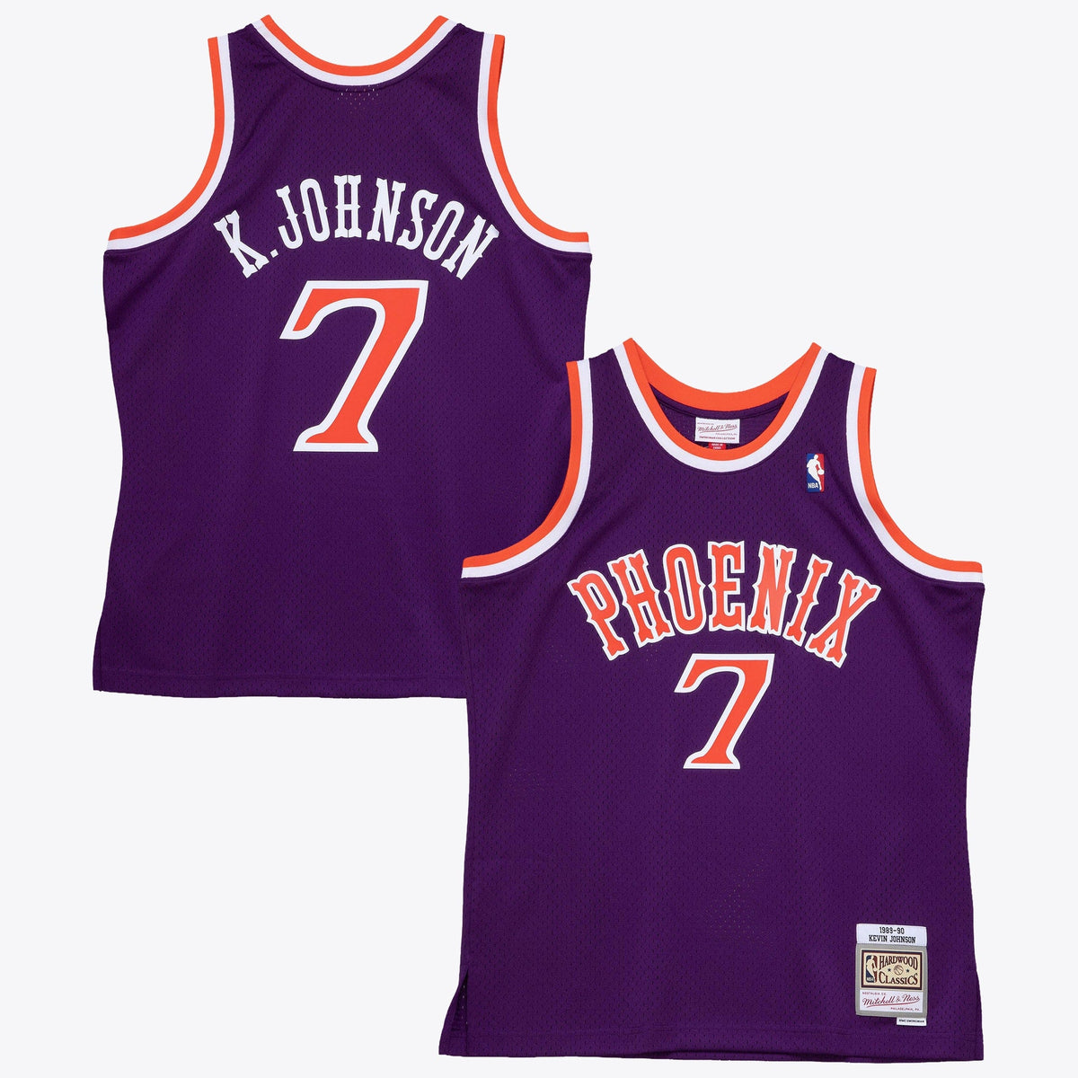 Kevin Johnson Phoenix Suns 1989 Dark Authentic Jersey - Purple product image 1, provided for visual reference and product