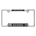 Las Vegas Raiders Metal License Plate Frame product image 1, provided for visual reference and product detail review