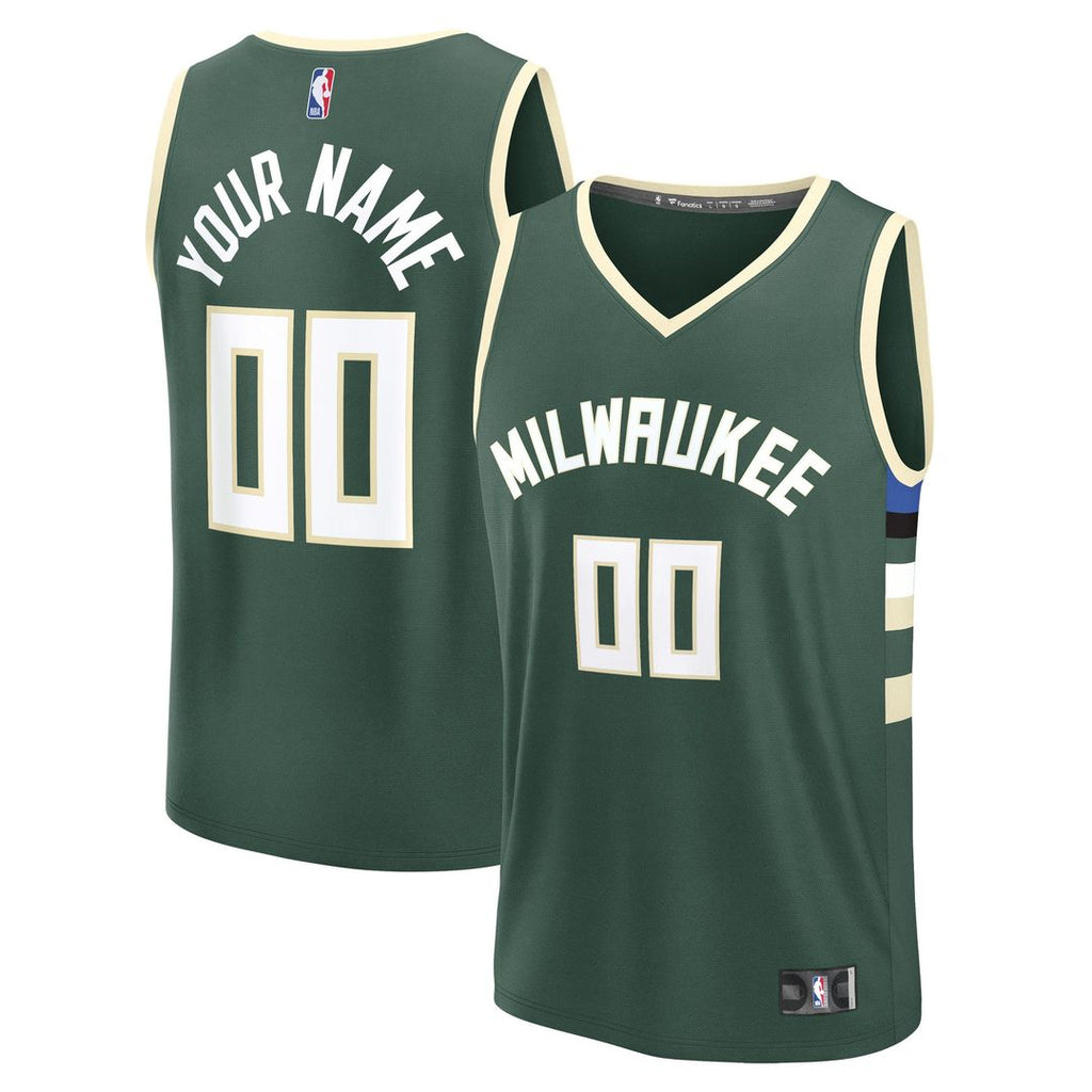 Milwaukee Bucks Fanatics Fast Break Custom Jersey - Icon product image 1