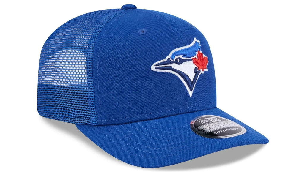 New Era Toronto Blue Jays Team 9SEVENTY Stretch-Snap Trucker Hat product image 1, provided for visual reference and product