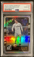 2016 Panini Donruss #138 Cristiano Ronaldo Holographic - Psa - 10 product image 1, provided for visual reference and product