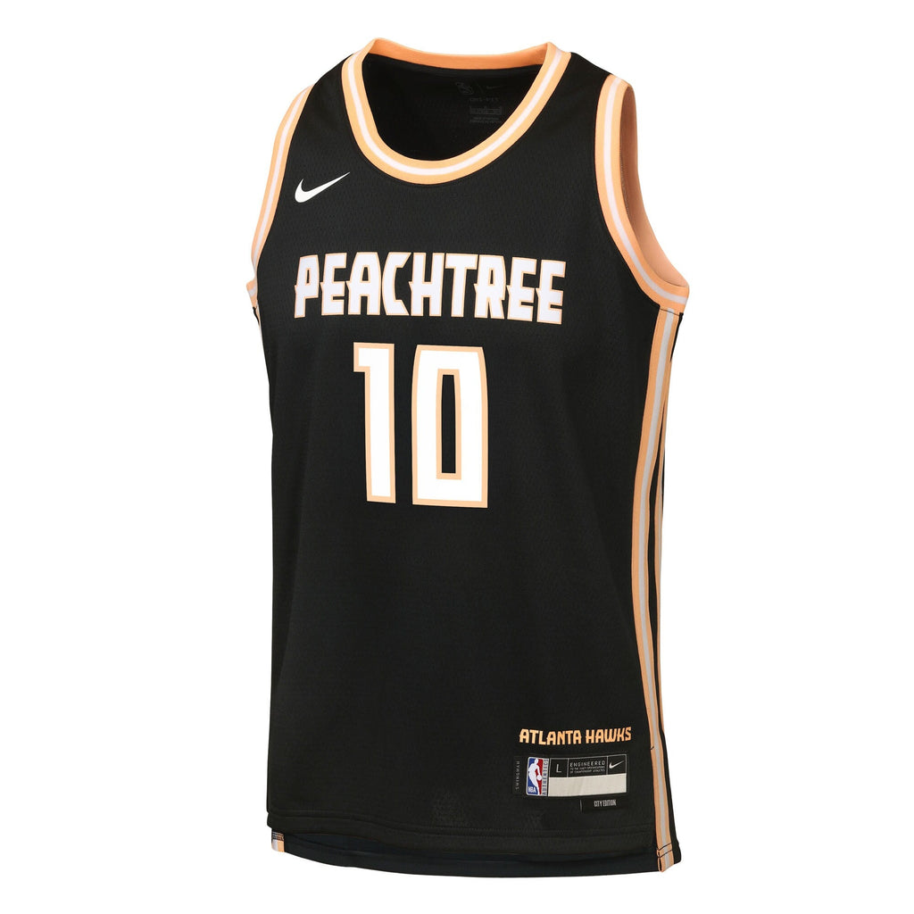 Zaccharie Risacher Atlanta Hawks 2025/26 City Edition Swingman Jersey - Black - Youth product image 3, provided for visual