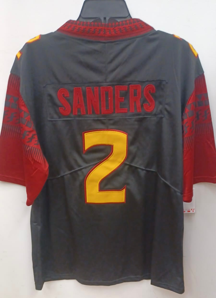 Deion Sanders Florida State Seminoles Jersey Black gold product image 1