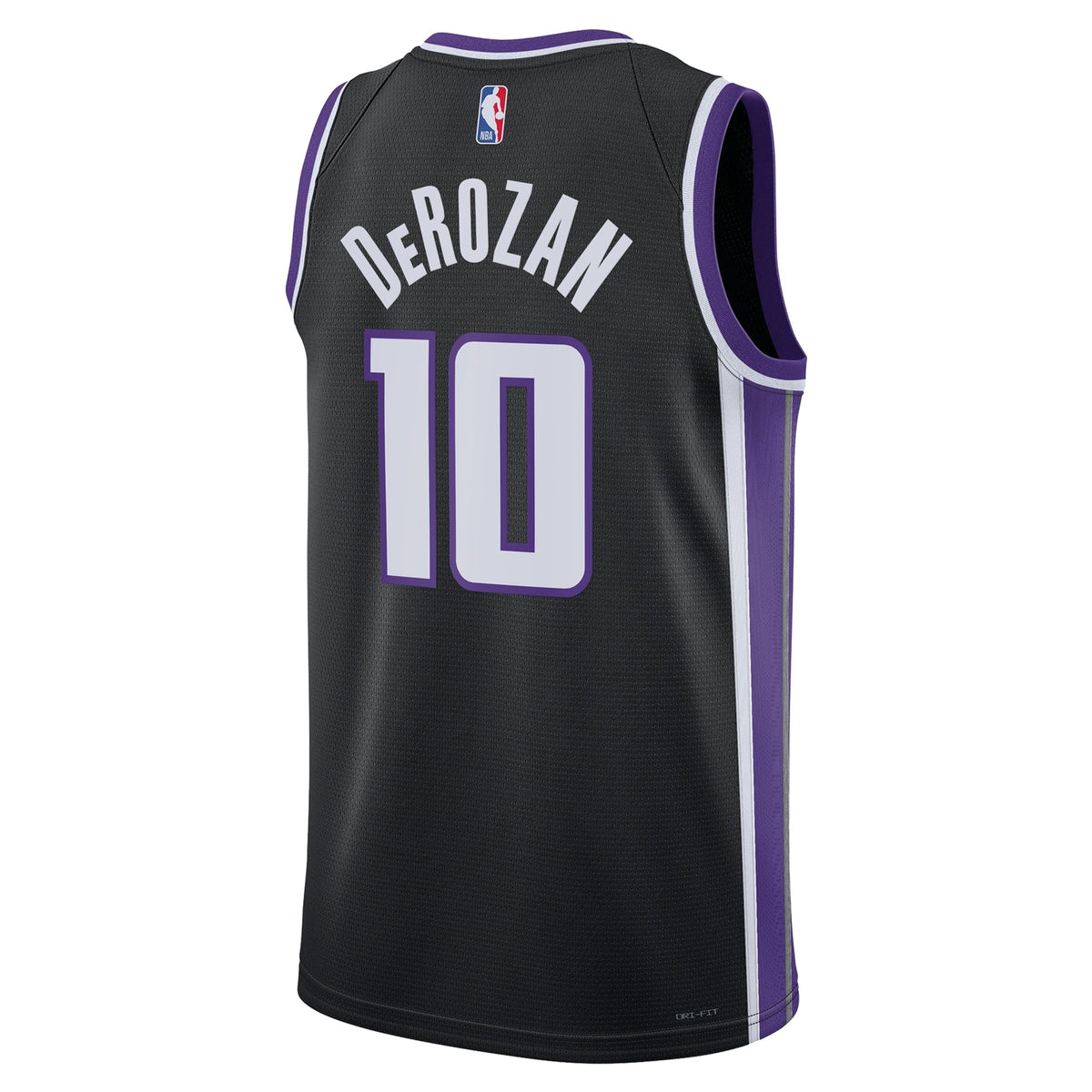 DeMar DeRozan Sacramento Kings Icon Edition Swingman Jersey - Black - Unisex product image 4, provided for visual reference