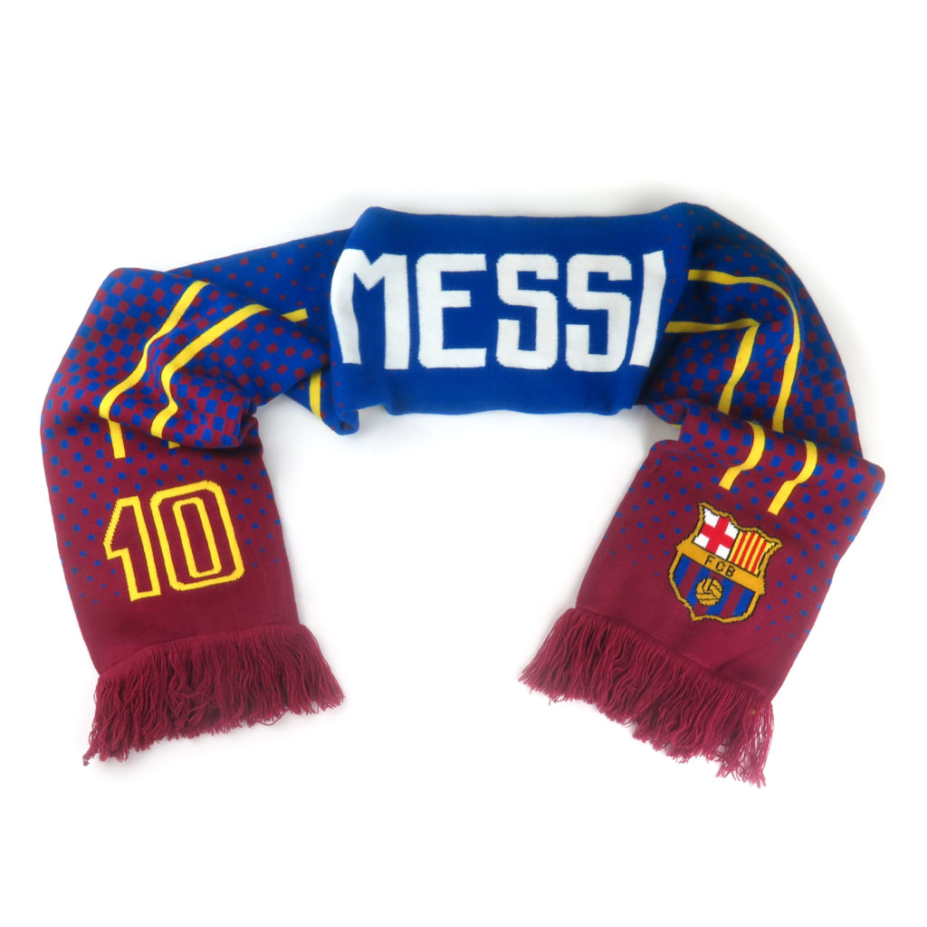 Barcelona – Messi Fade Woven Scarf product image 2, provided for visual reference and product detail review