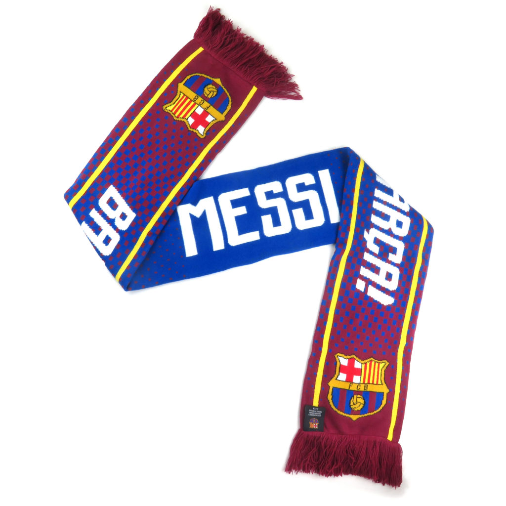 Barcelona – Messi Fade Woven Scarf product image 1, provided for visual reference and product detail review