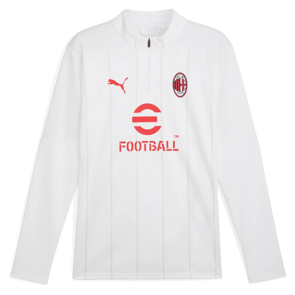 24/25 AC Milan Pre-Match 1/4 Zip Top- 125th Anniversary Collection product image 1, provided for visual reference and