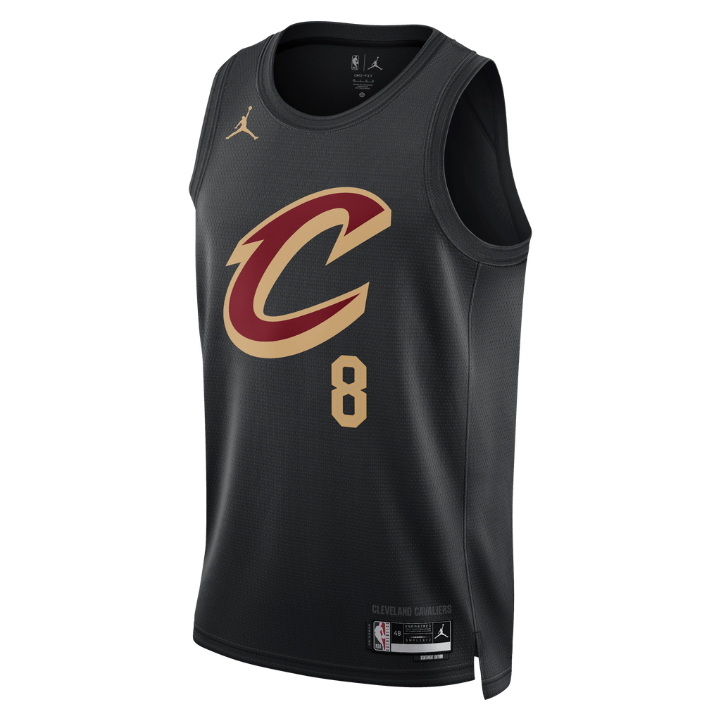 Dennis Schröder Cleveland Cavaliers Statement Edition Swingman Jersey - Black - Unisex product image 3, provided for visual