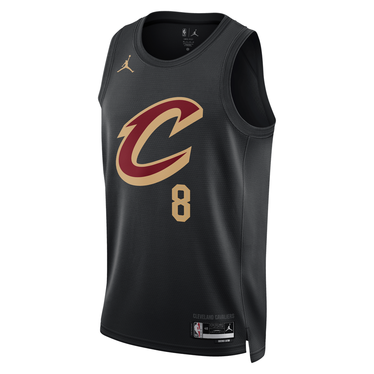 Dennis Schröder Cleveland Cavaliers Statement Edition Swingman Jersey - Black - Unisex product image 3, provided for visual