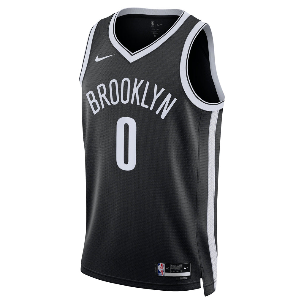 Mikel Brown Jr. Brooklyn Nets Swingman Icon Jersey - Black - Unisex product image 3, provided for visual reference and
