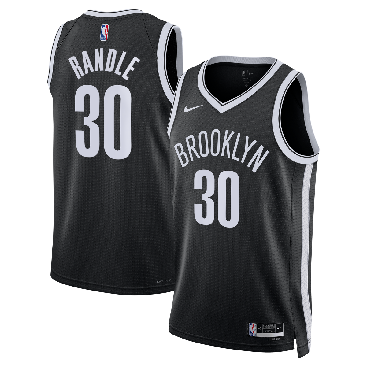 Julius Randle Brooklyn Nets Swingman Icon Jersey - Unisex product image 2, provided for visual reference and product detail