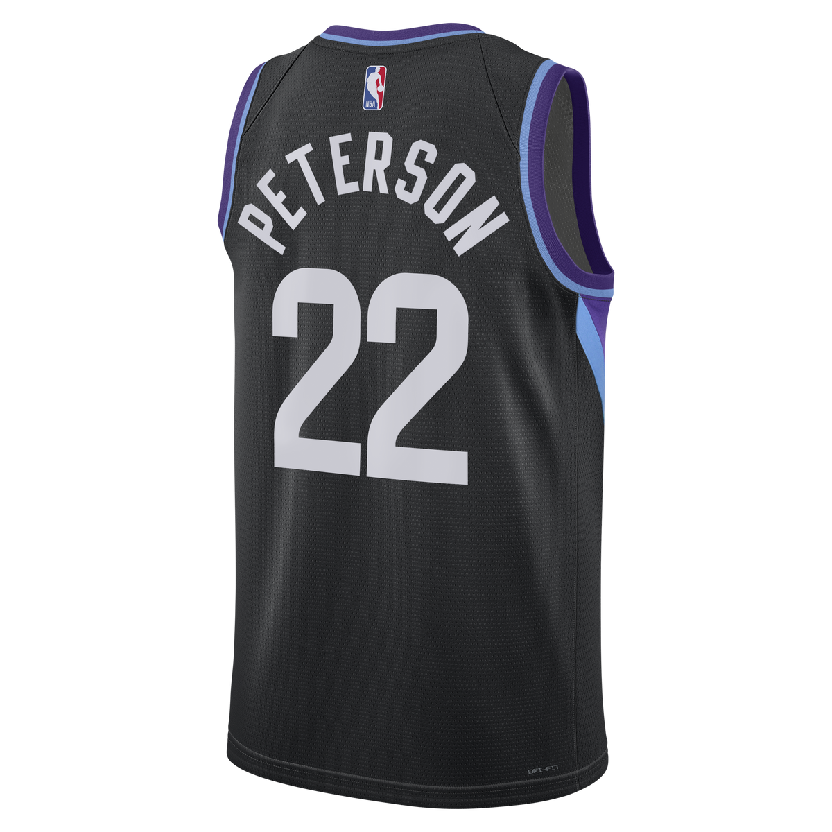 Darryn Peterson Utah Jazz Statement Edition Swingman Jersey - Black - Mens product image 4, provided for visual reference