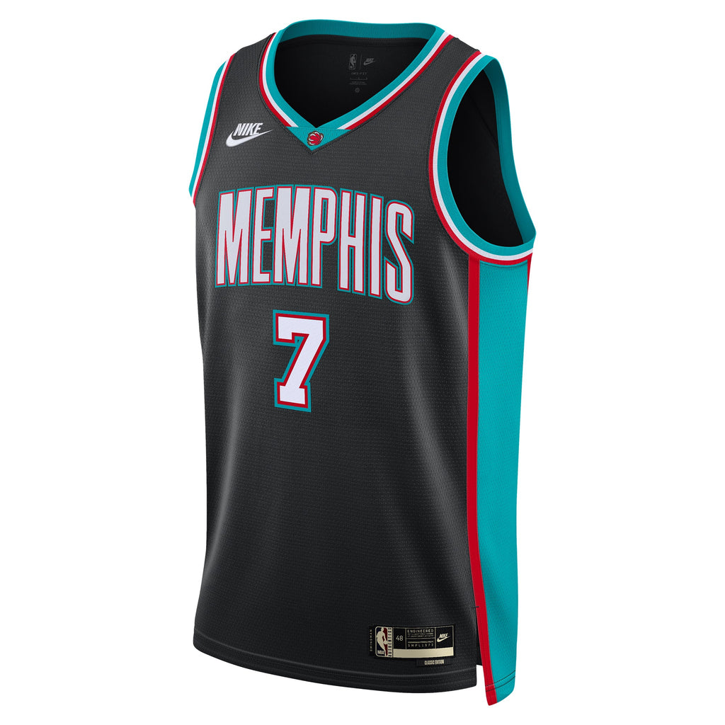 Santi Aldama Memphis Grizzlies Classic Edition Jersey - Black - Unisex product image 3, provided for visual reference and