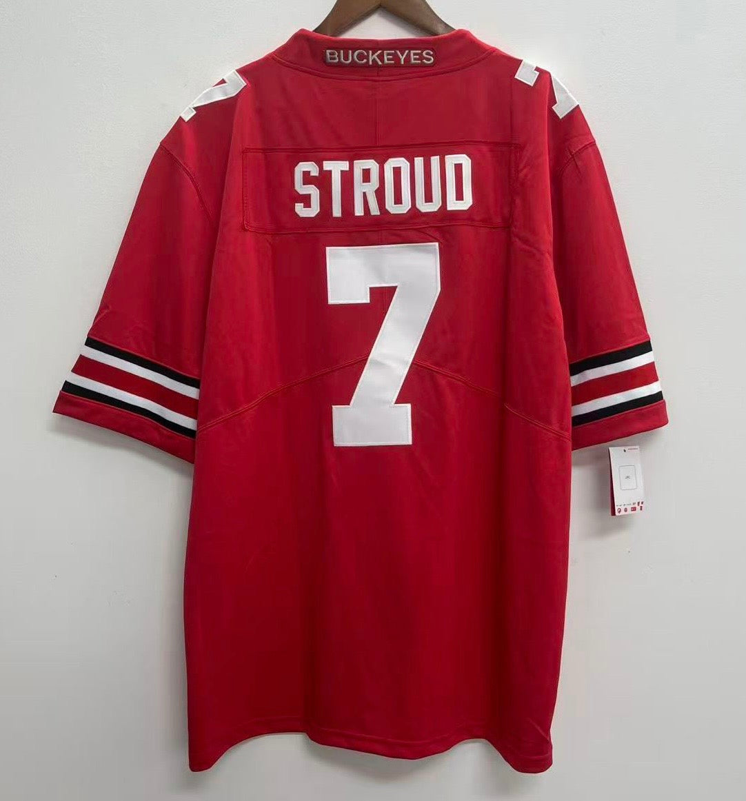 CJ Stroud Ohio State Buckeyes Official NCAA Jersey red Nike product image 1