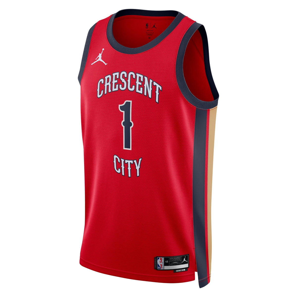 Zion Williamson New Orleans Pelicans Statement Edition Swingman Jersey - Red - Unisex product image 3, provided for visual