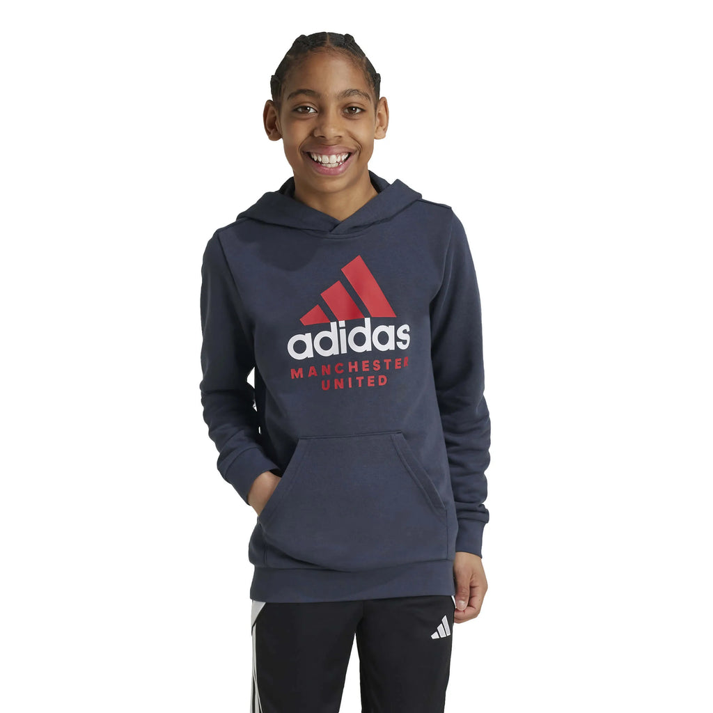 adidas MANCHESTER UNITED YOUTH HOODIE product image 2, provided for visual reference and product detail review