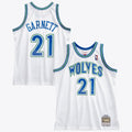 Kevin Garnett Minnesota Timberwolves 1995 Authentic Swingman Jersey - White product image 1, provided for visual reference