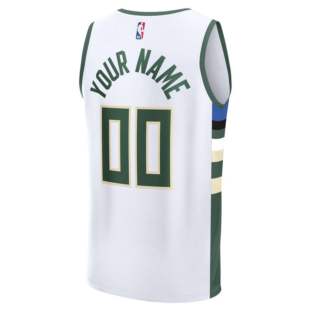 Milwaukee Bucks Fanatics Fast Break Custom Jersey - Icon product image 9