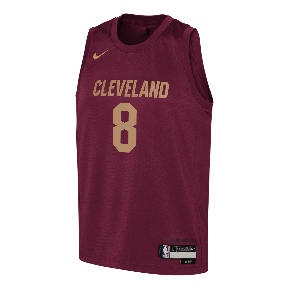 Dennis Schröder Cleveland Cavaliers Icon Edition Swingman Jersey - Wine - Youth product image 3, provided for visual