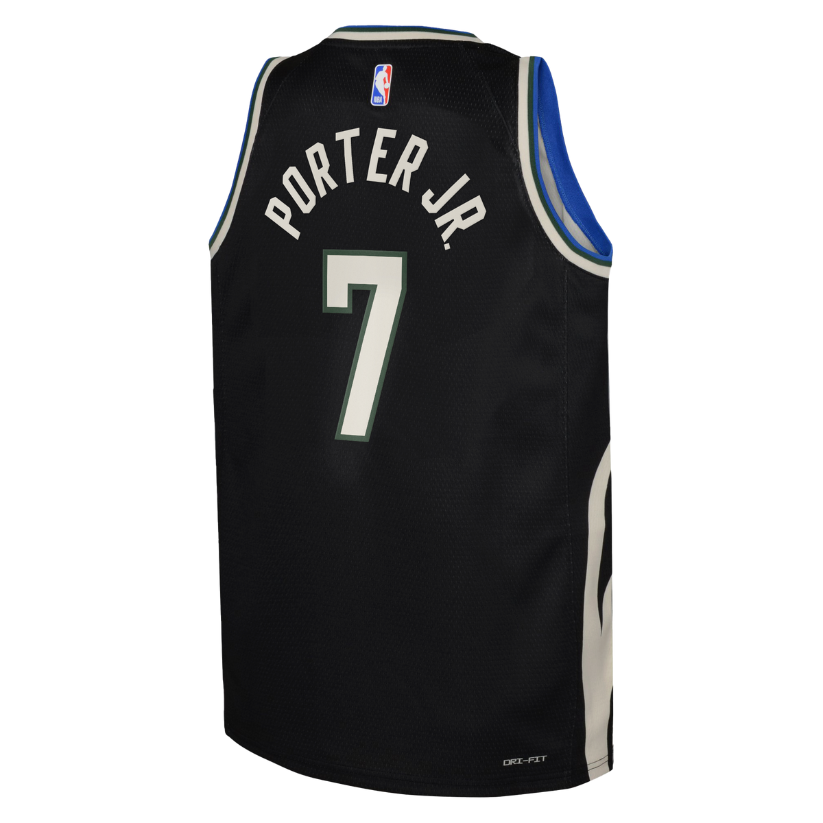 Kevin Porter Jr. Milwaukee Bucks Statement Edition Swingman Jersey - Hunter Green - Youth product image 4, provided for