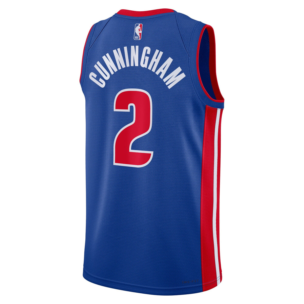 Cade Cunningham Detroit Pistons Icon Edition Swingman Jersey - Blue - Unisex product image 3, provided for visual reference