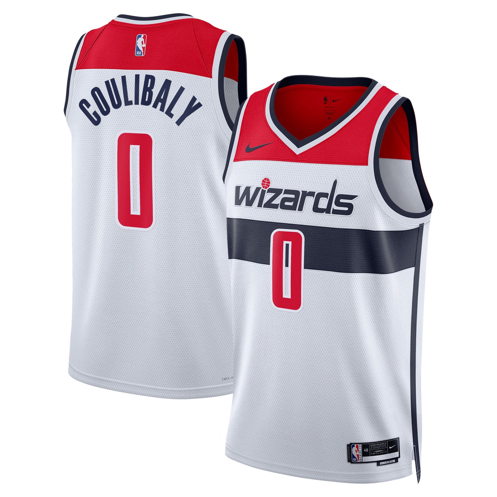 Bilal Coulibaly Washington Wizards Association Edition Swingman Jersey - White - Unisex product image 2, provided for visual