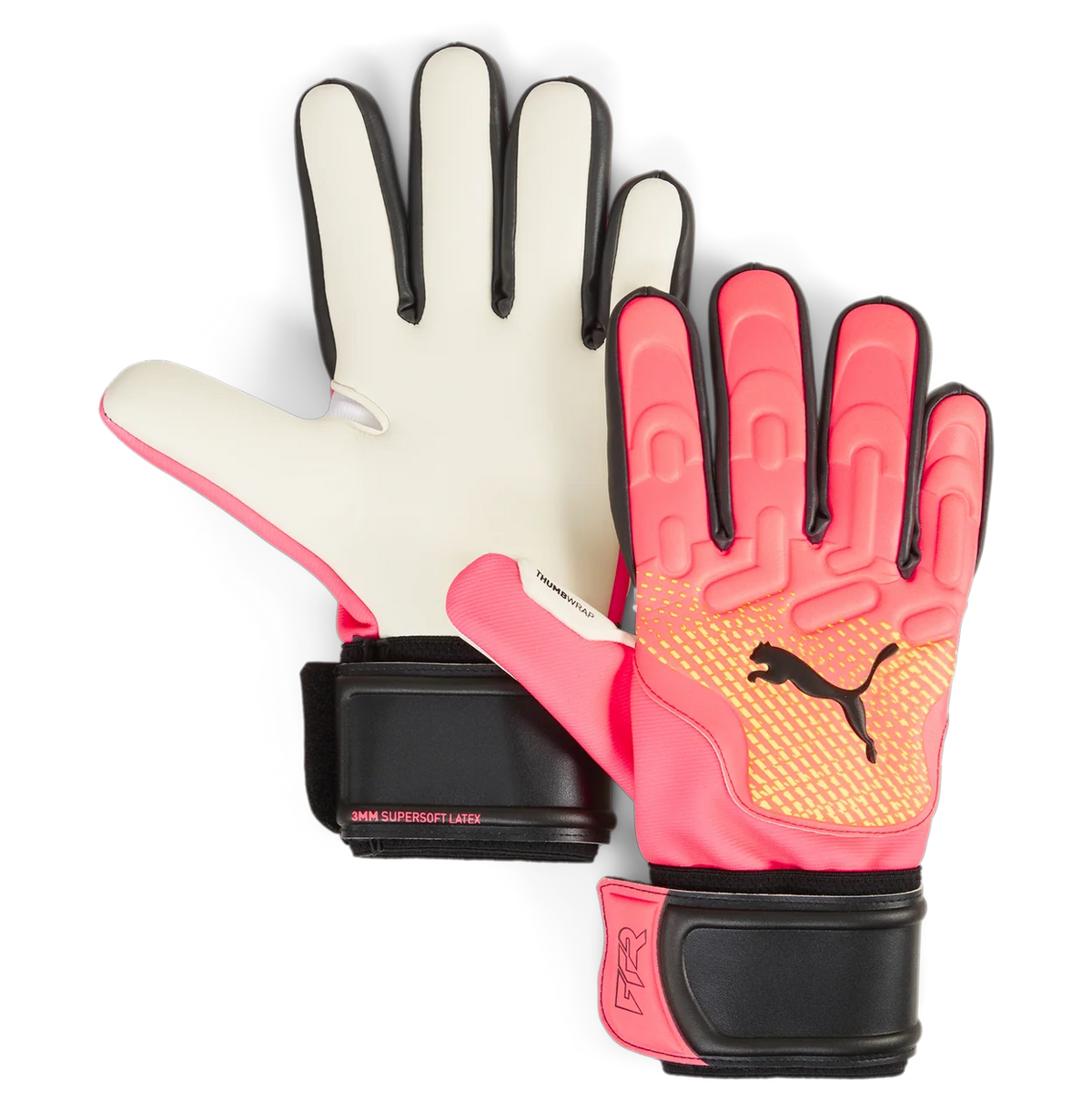 PUMA FUTURE MATCH NEGATIVE CUT GLOVES - Sunset Glow product image 1, provided for visual reference and product detail review