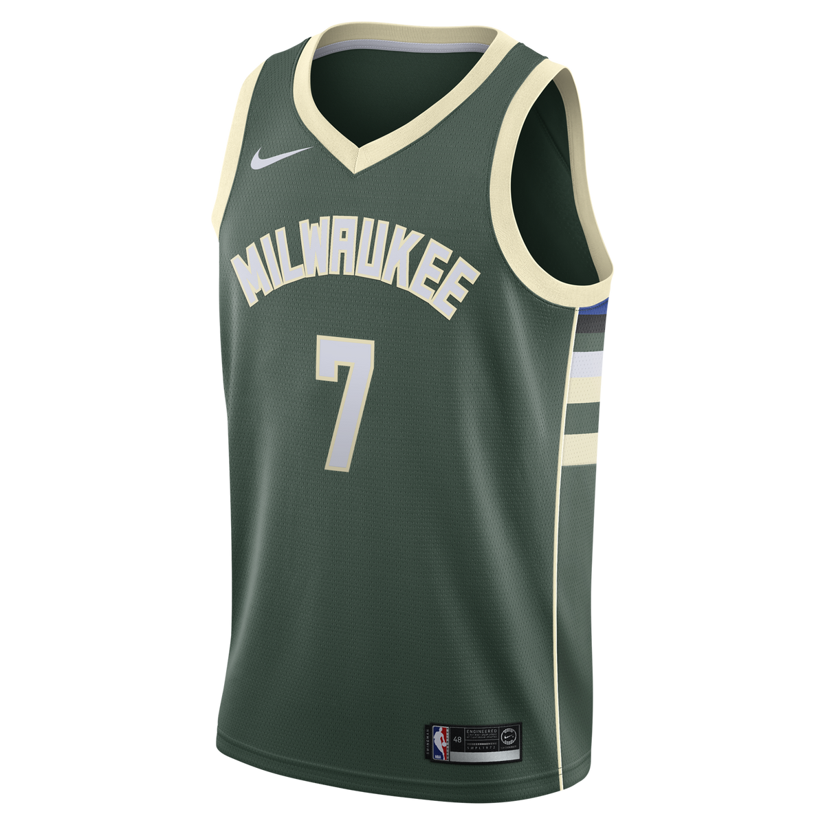 Kevin Porter Jr. Milwaukee Bucks Icon Edition Swingman Jersey - Hunter Green - Youth product image 3, provided for visual