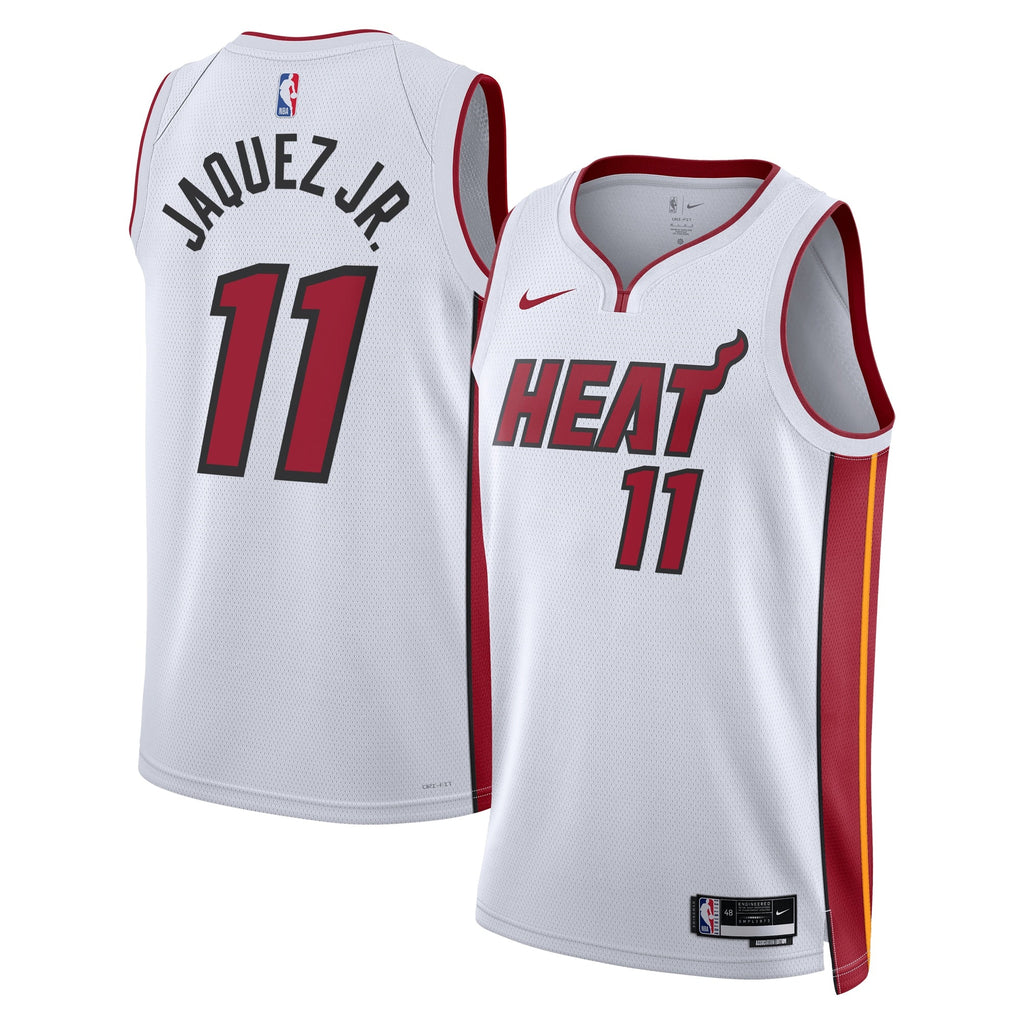 Jaime Jaquez Jr. Miami Heat Association Edition Swingman Jersey - White - Unisex product image 1, provided for visual