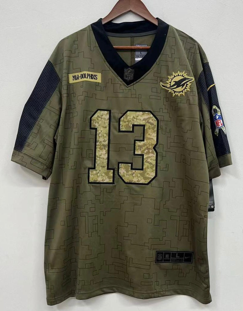 Dan Marino Miami Dolphins Official NFL Nike military salute product image 2