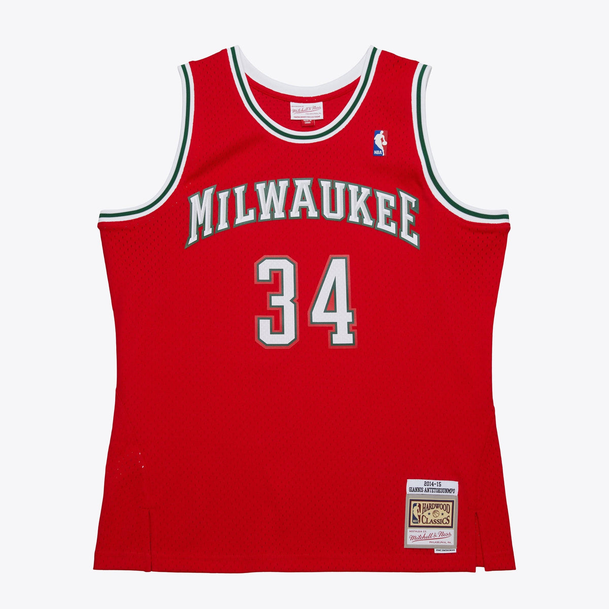 Giannis Antetokounmpo Milwaukee Bucks 2014 Dark Alternate Authentic Jersey - Red product image 3, provided for visual
