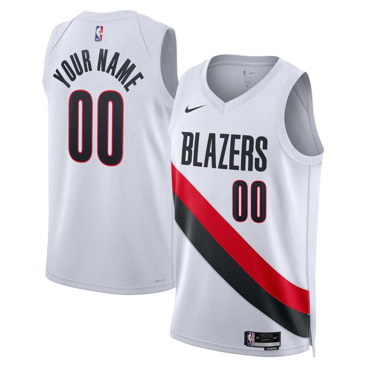Portland Trail Blazers Replica Swingman Association Jersey - Unisex product image 1, provided for visual reference and