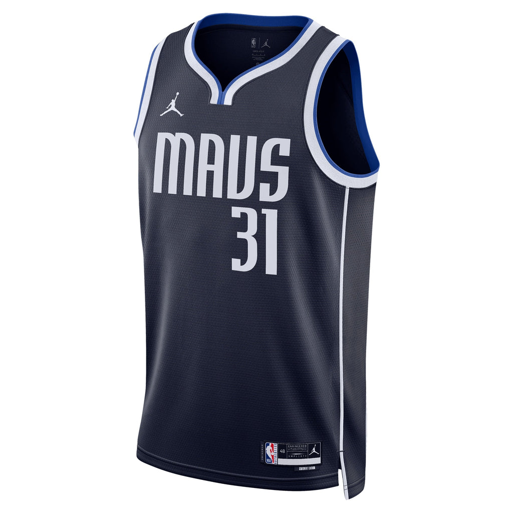Klay Thompson Dallas Mavericks Statement Edition Swingman Jersey - Navy - Unisex product image 3, provided for visual